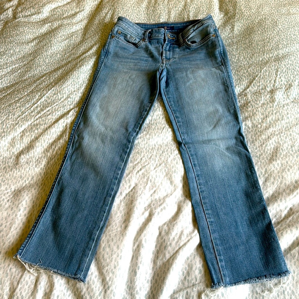 7 for all mankind cropped jeans